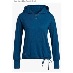 Adidas Women's Standard Essentials Slub Navy Blue West Bend EmbroideredSz L *N14